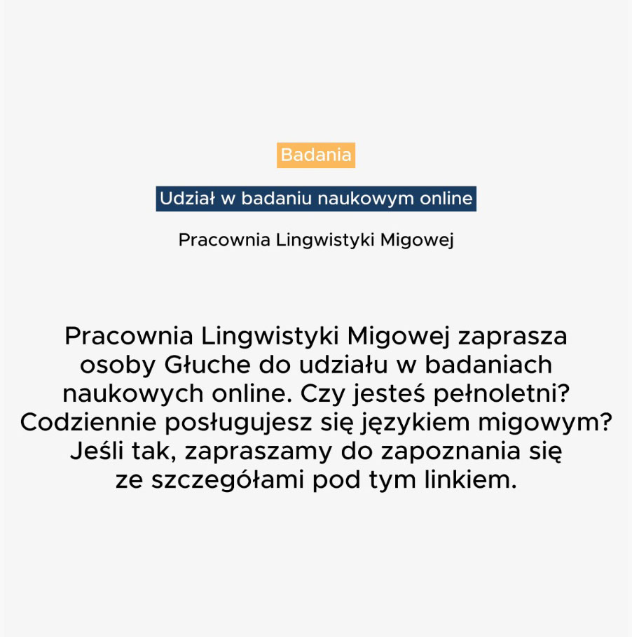 Udział w badaniu naukowym online