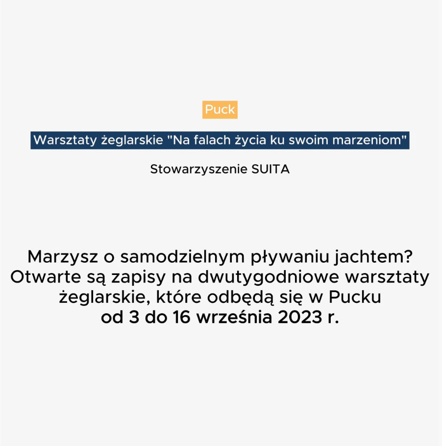 Warsztaty żeglarskie 