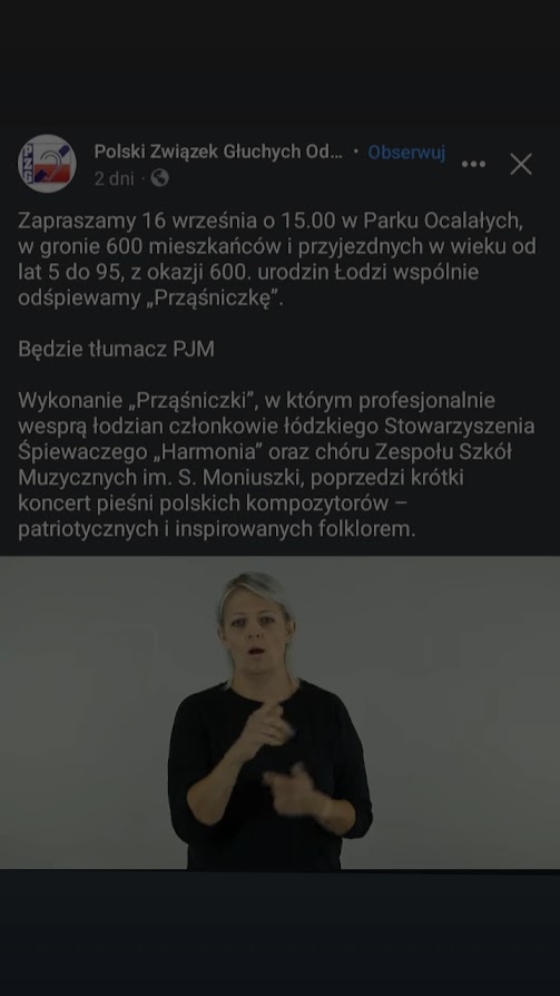 Prząśniczka w Parku Ocałałych