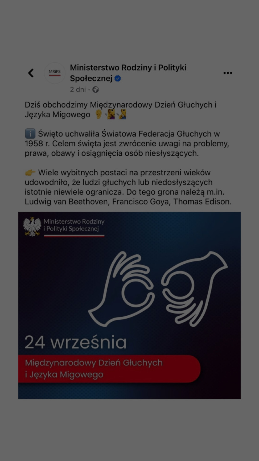 Międzynarodowy Dzień Głuchych i Języka Migowego