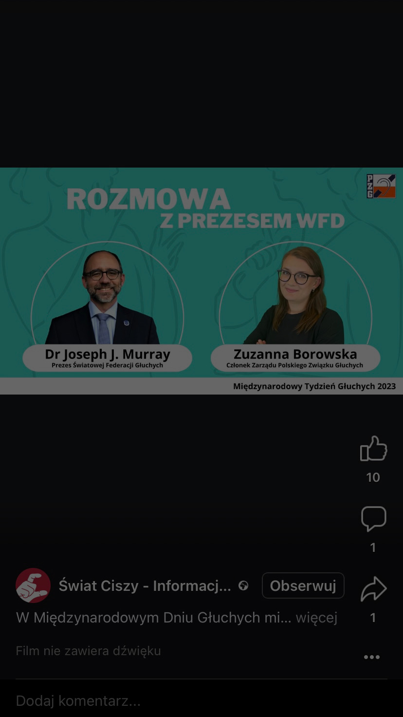 Wywiad z prezesem WFD dr. Josephem J. Murrayem