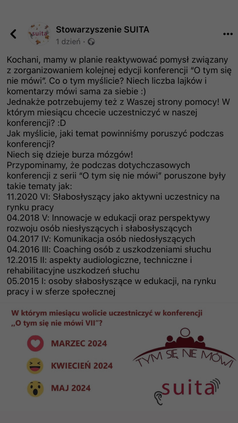 Konferencja “O tym się nie mówi”