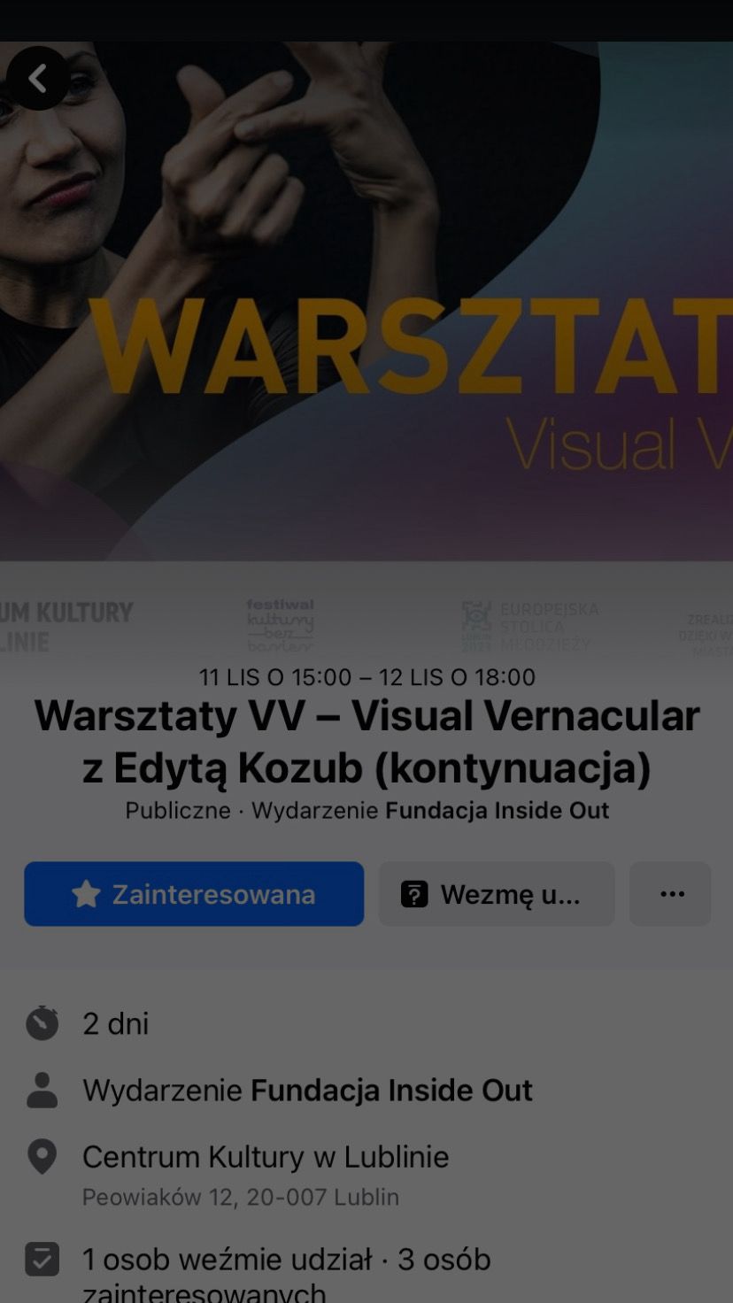 Warsztaty z VV - Visual Vernacular