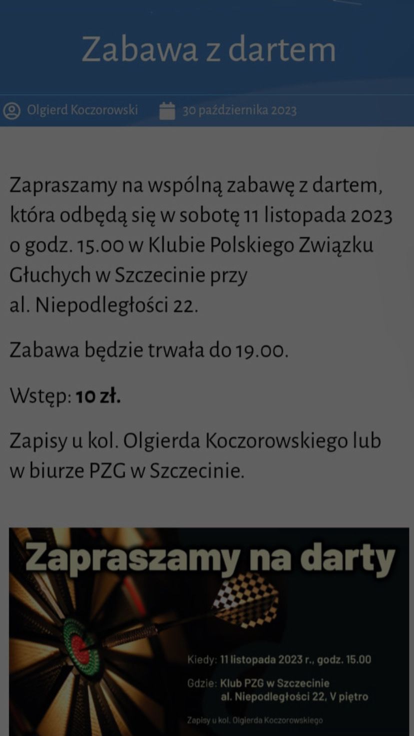 Zabawa na dartem