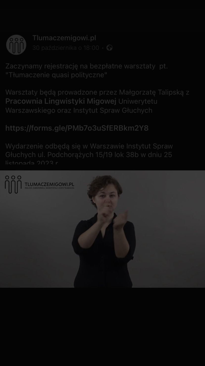 Tłumaczenie quasi polityczne - warsztaty