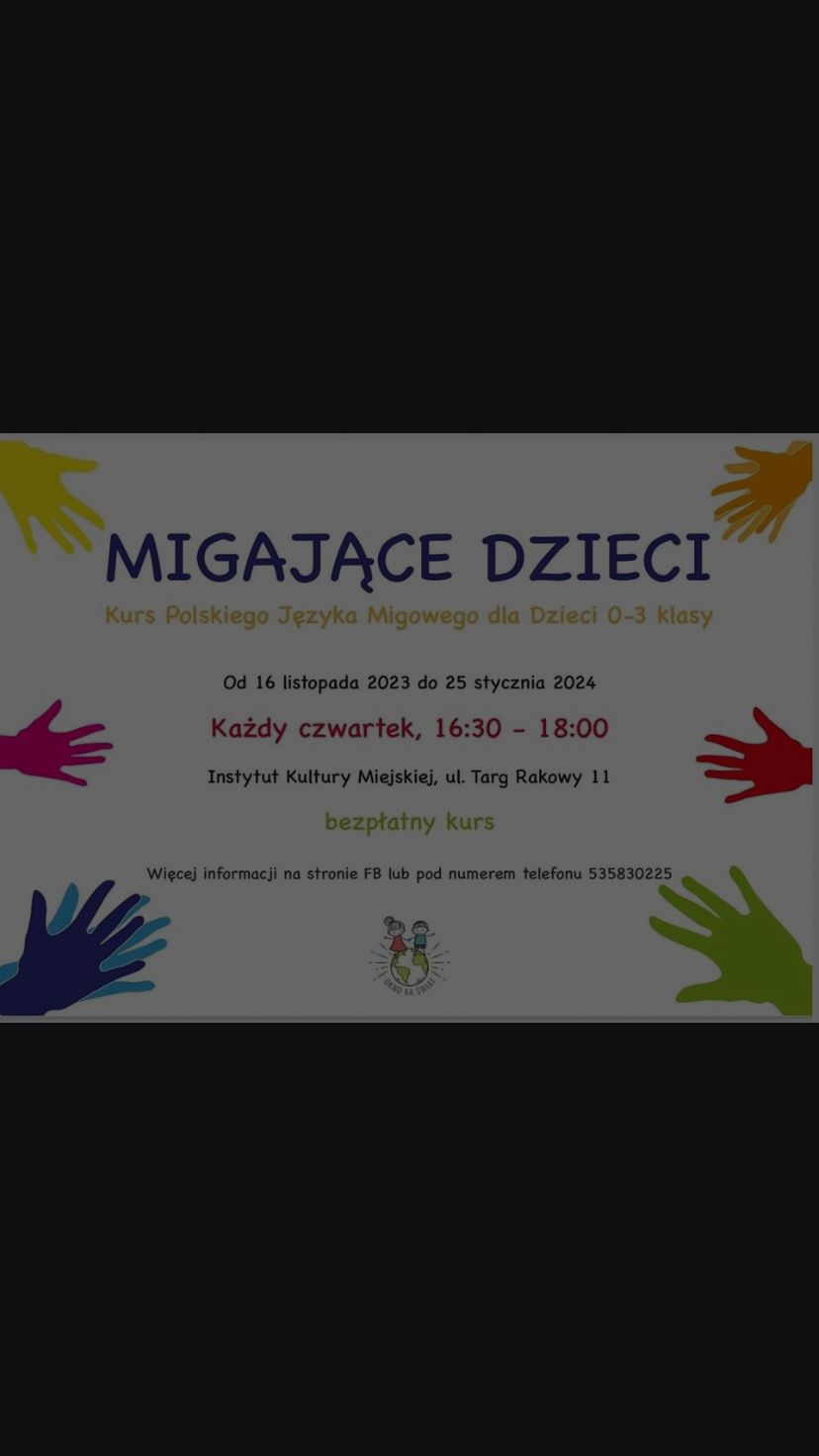 Kurs PJM dla dzieci 0-3 klasy