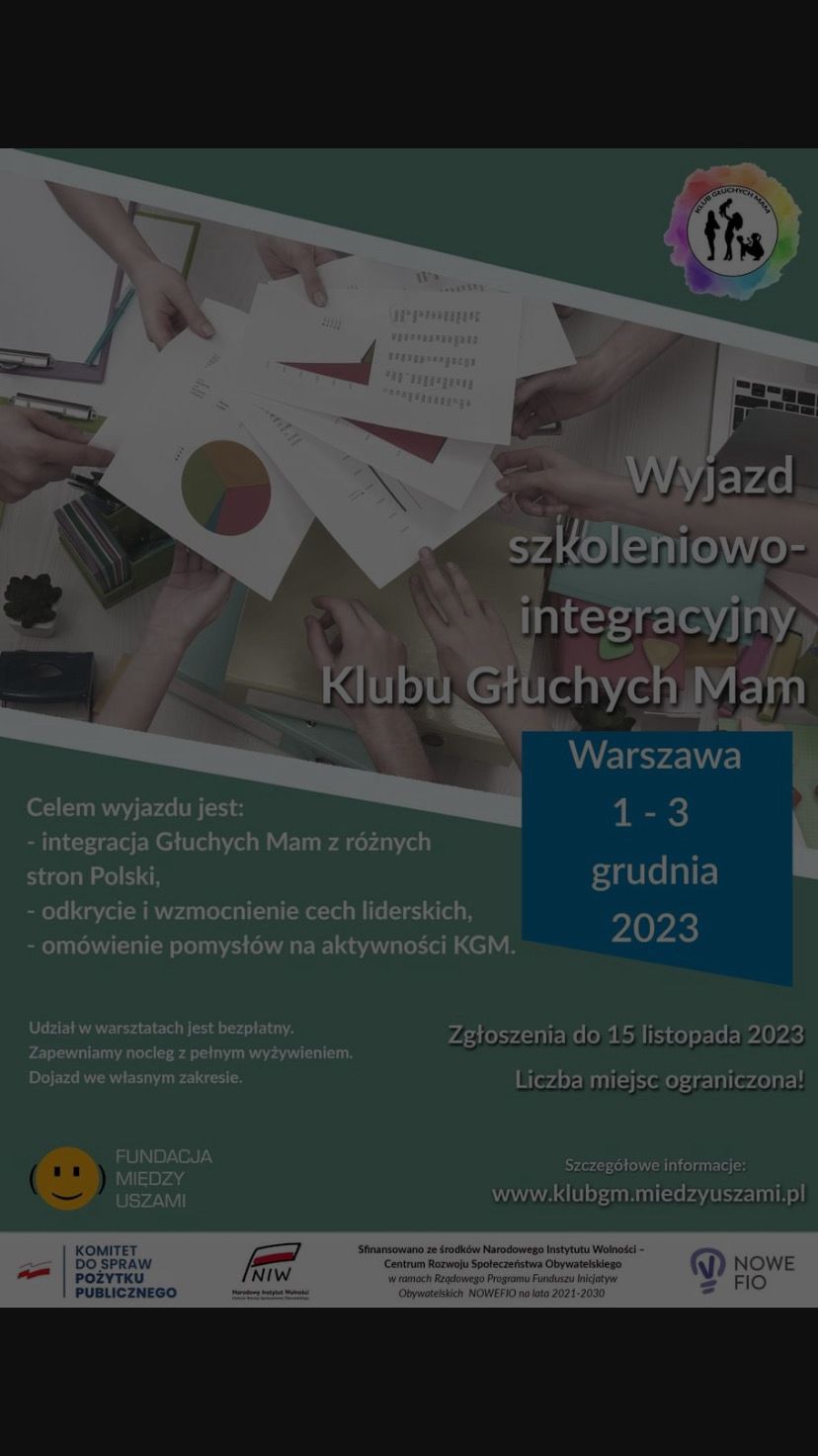 Wyjazd szkoleniowo-integracyjny Klubu Głuchyhc Mam