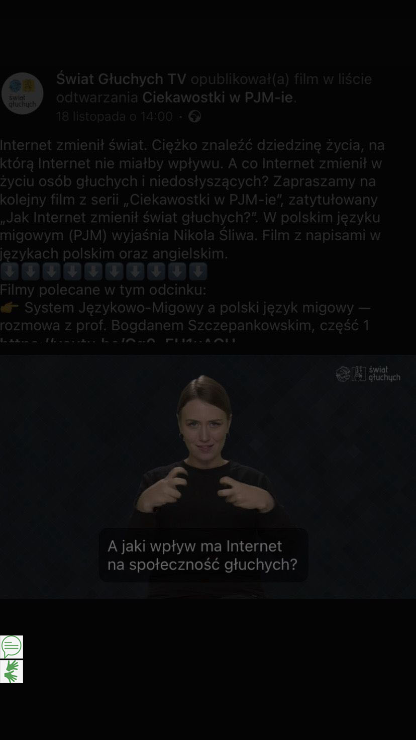 Co Internet zmienił w życiu osób głuchych i niedosłyszących?