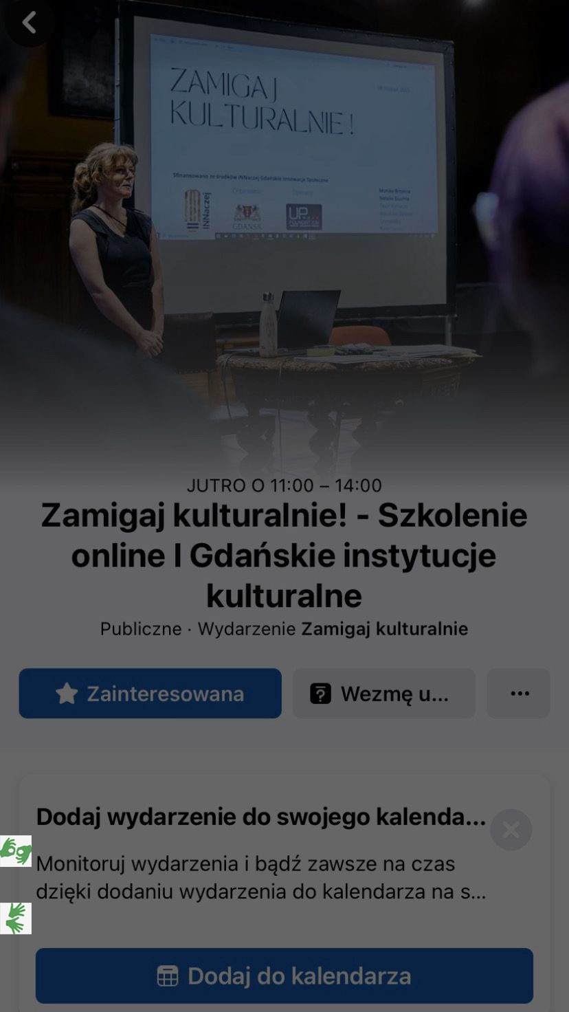 Zamigaj kulturalnie! - szkolenie online