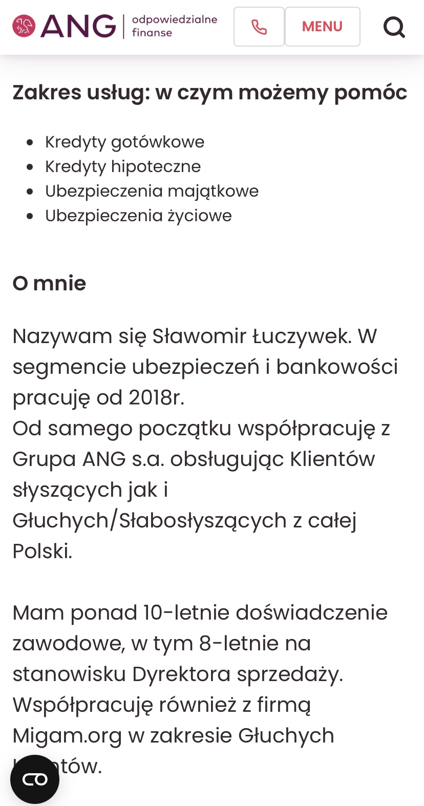 Sławomir Łuczywek - ekspert finansowy