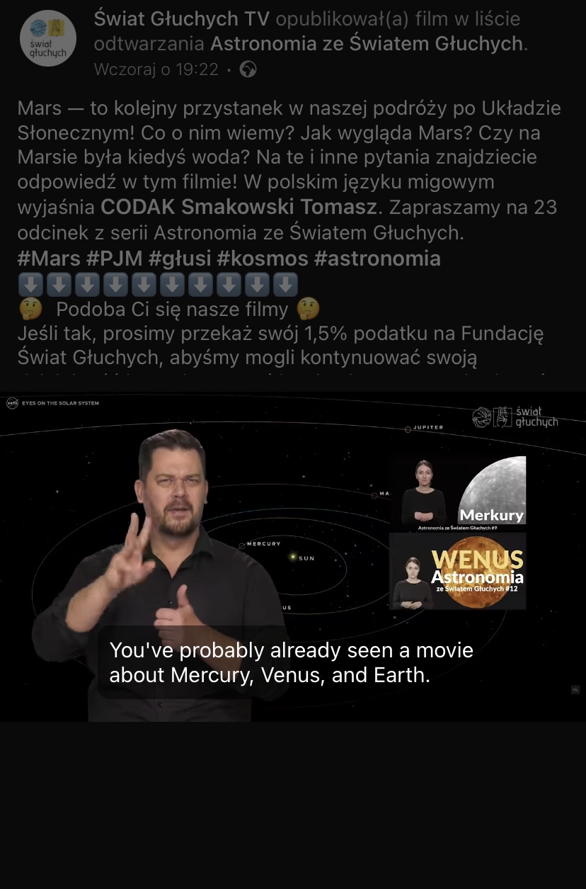 Astronomia ze Światem Głuchych