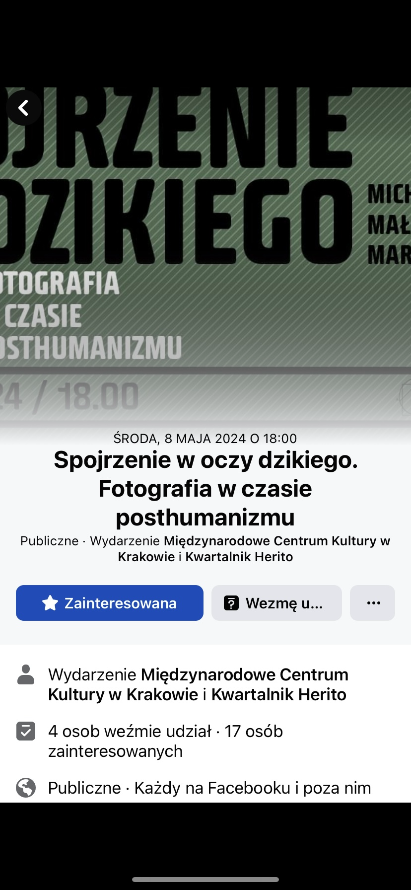 Spojrzenie w oczy dzikiego. Fotografia w czasie posthumanizmu