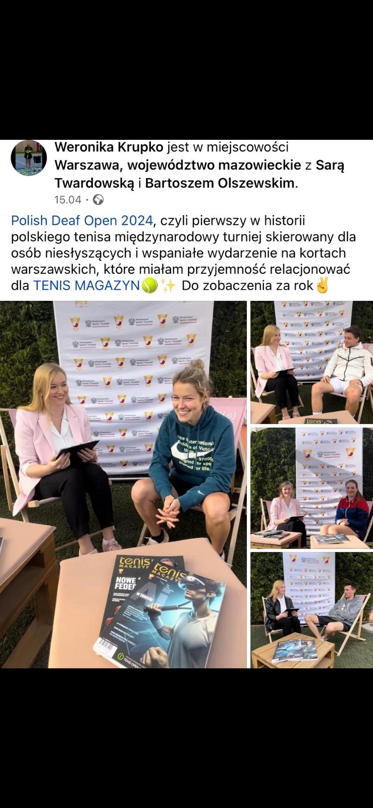 Pierwszy polski tenis międzynarodowy turniej dla osób niesłyszących