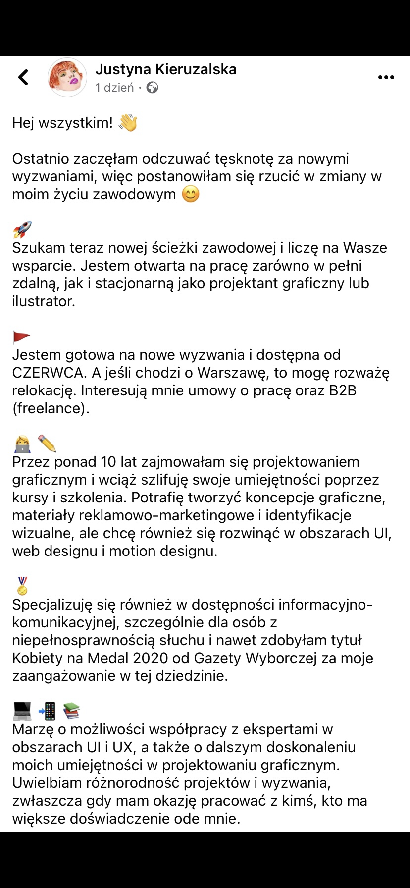 Ostatnio zaczęłam odczuwać tęsknotę za nowymi wyzwaniami