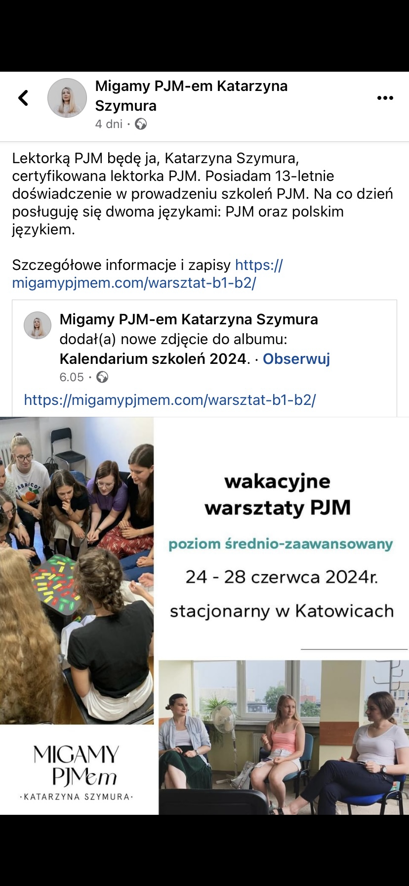 Wakacyjne warsztaty PJM