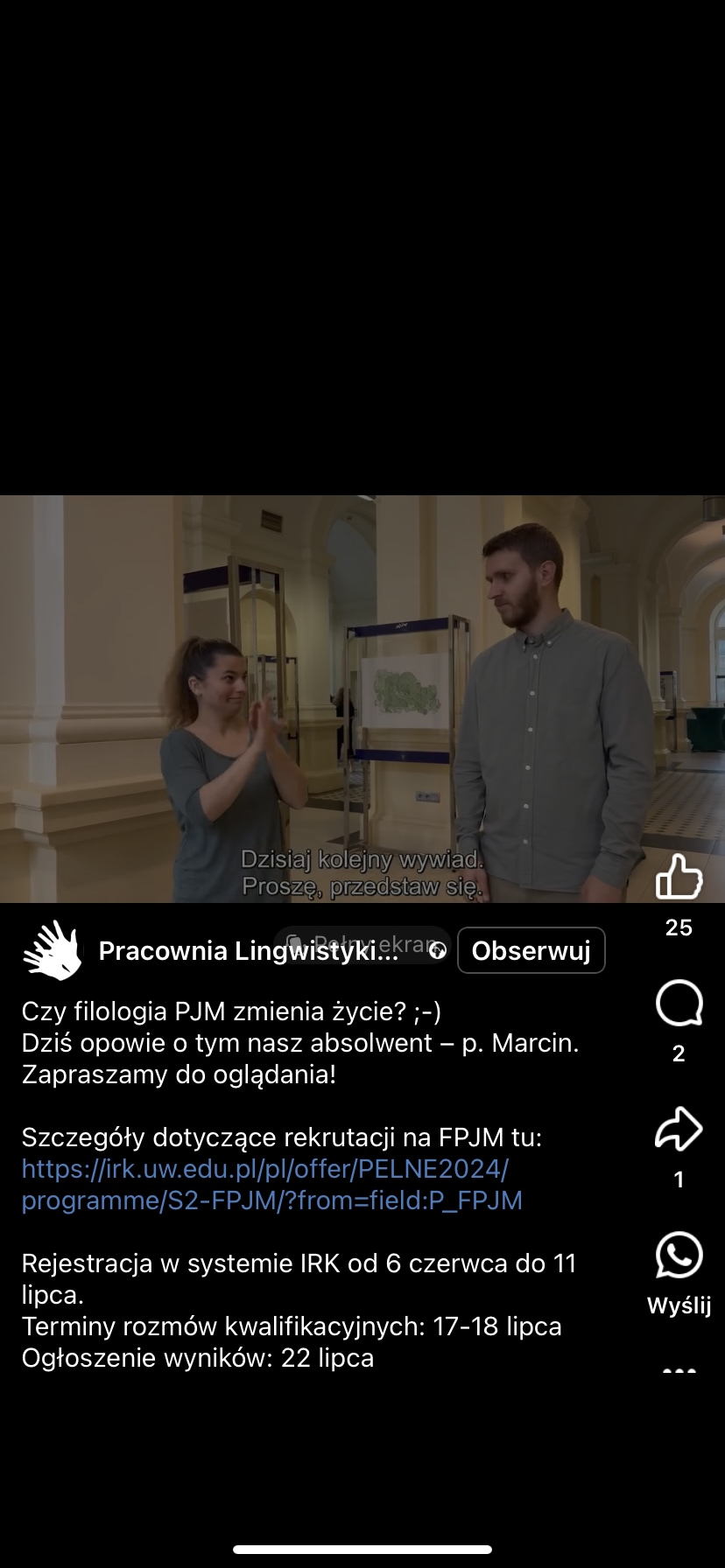 Czy filologia PJM zmienia życie?