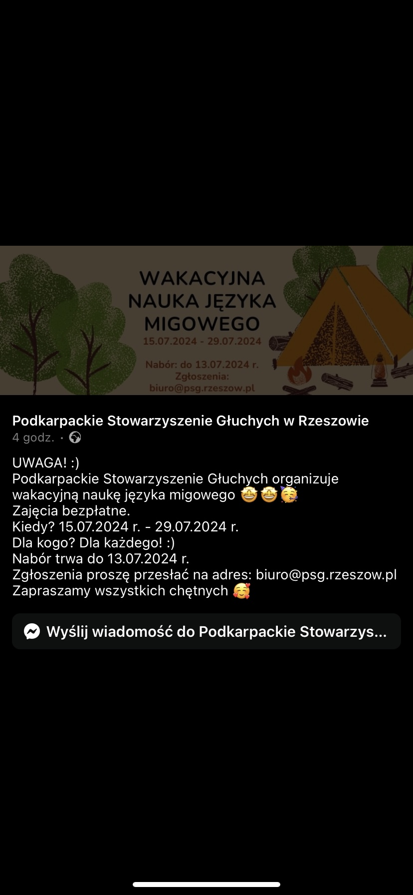 Wakacyjna nauka języka migowego