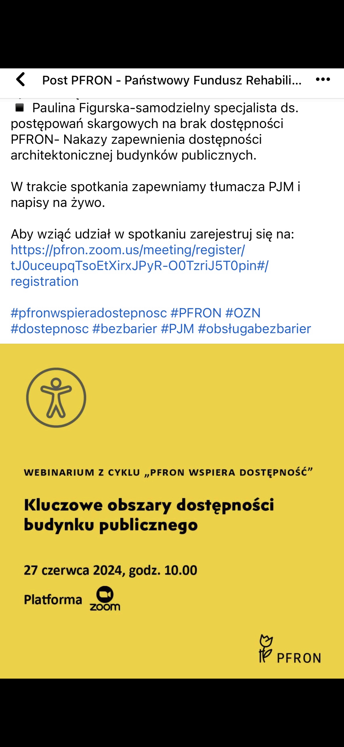 Kluczowe obszary dostępności budynku publicznego - webinarium