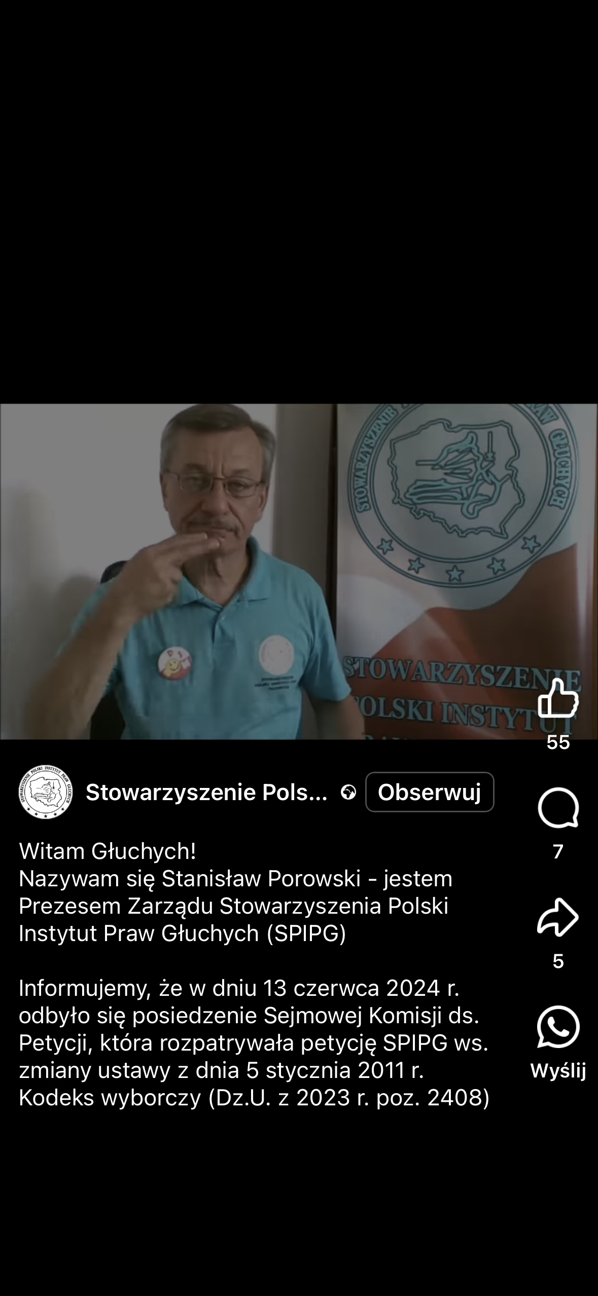 W dniu 13 czerwca 2024 r. odbyło się posiedzenie Sejmowej Komisji ds. Petycji