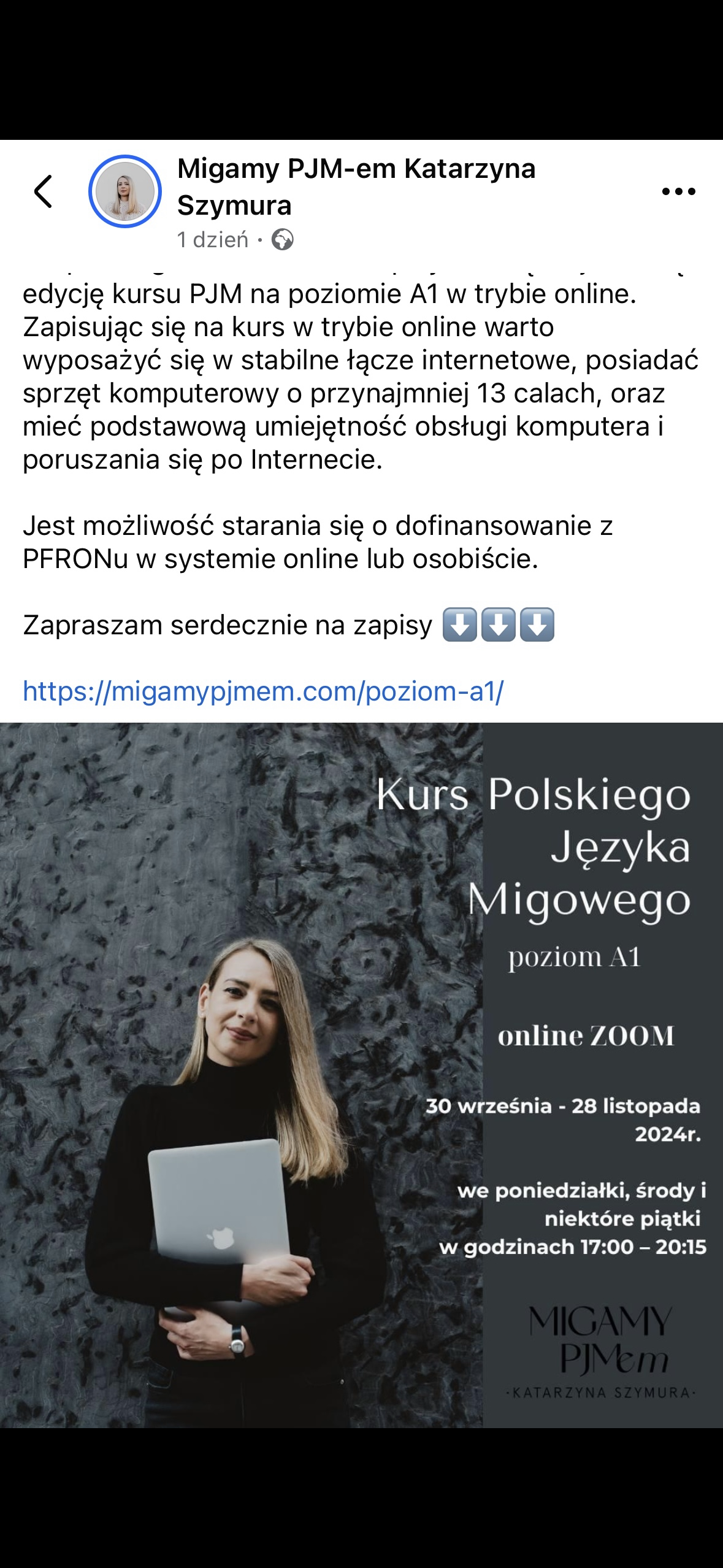 Kurs polskiego języka migowego online -poziom A1